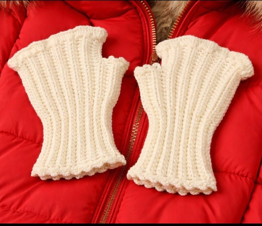 FIRFIRLI PARMAKSIZ ELDİVEN KREM - Görsel 2