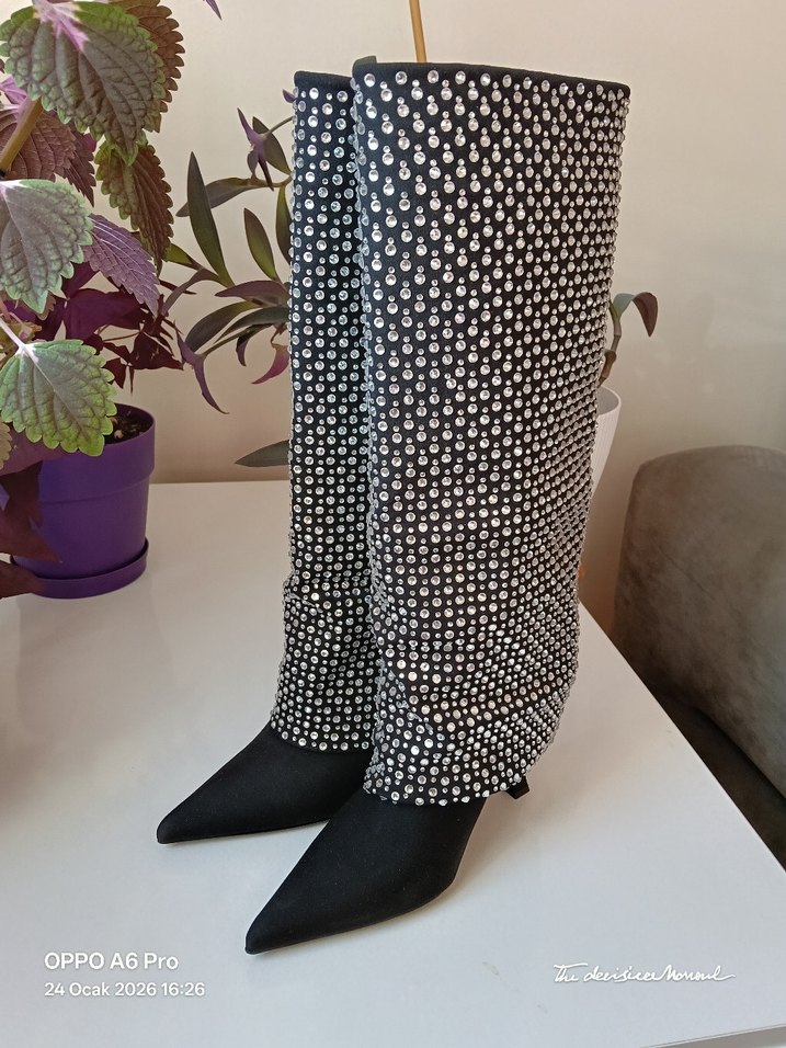 taşlı çizme - Görsel 2