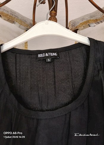 Kadın Siyah Kolsuz buluz - Görsel 2