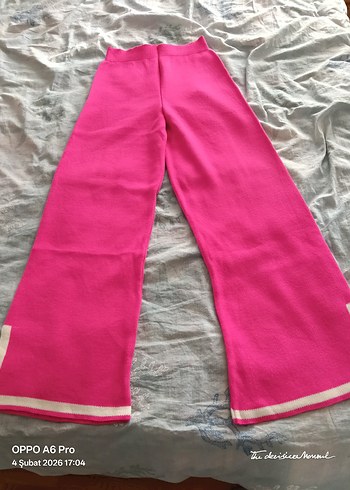 Pembe Uzun Kollu Triko takım - Görsel 5