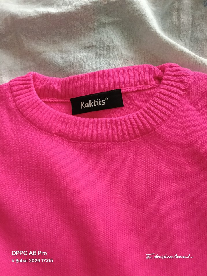 Pembe Uzun Kollu Triko takım - Görsel 2