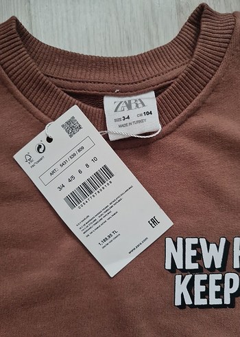 Erkek Çocuk Kahverengi Baskılı Sweatshirt - Görsel 3