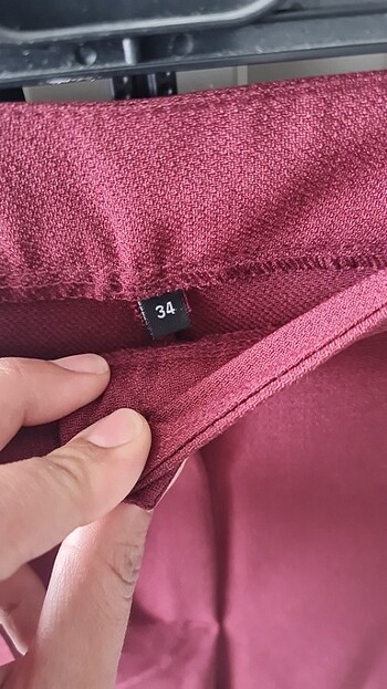 34 Beden bordo Renk Bordo pantolon