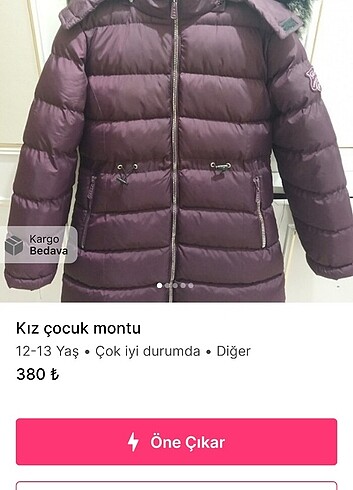 Kiz cocuk Mont