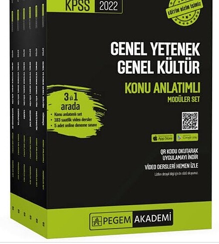 Pegem konu anlatımlı 5 li kitap seti