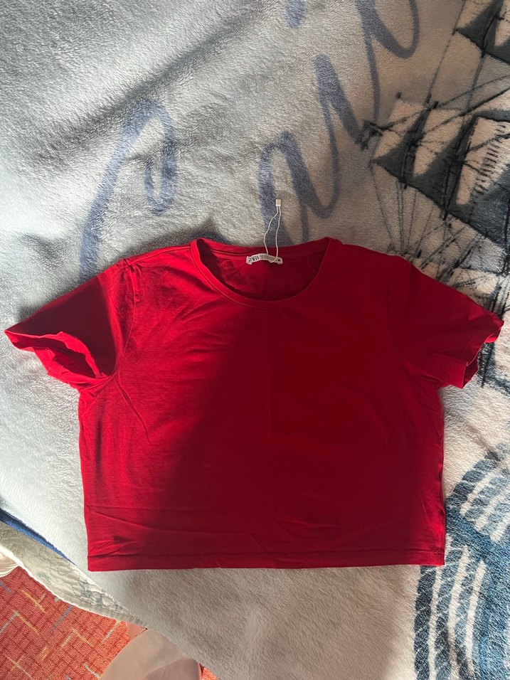 Kırmızı zara tshirt - Görsel 3