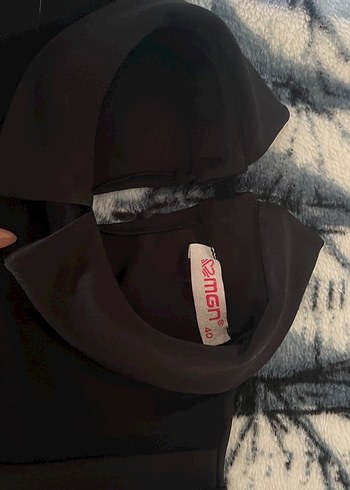 Uzun Kollu Siyah Gotik Transparan Kadın Bluz - Görsel 5