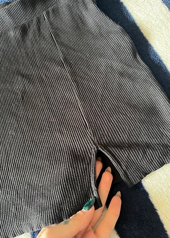 Siyah Mini Etek, Dar Kesim, Günlük - Görsel 5