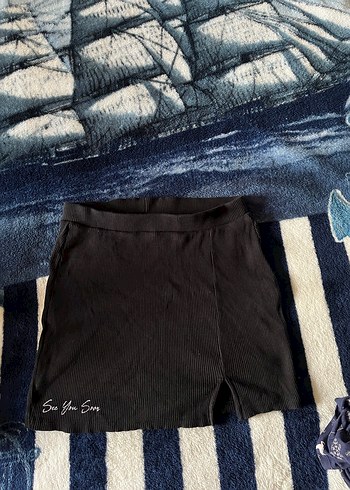 Siyah Mini Etek, Dar Kesim, Günlük - Görsel 3