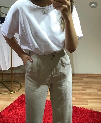 bej keten pantolon