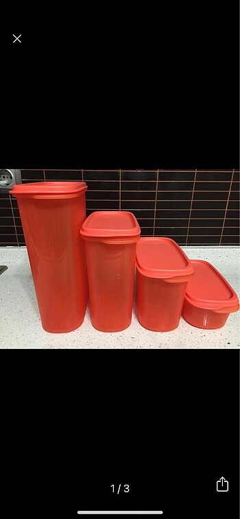 Tupperware modüler kiler kapları