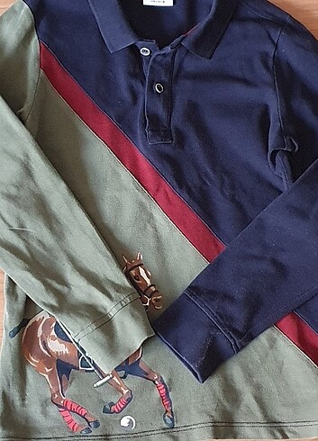 Orjinal USPA 8-9 YAŞ POLO YAKA SWEATSHİRT - Görsel 4