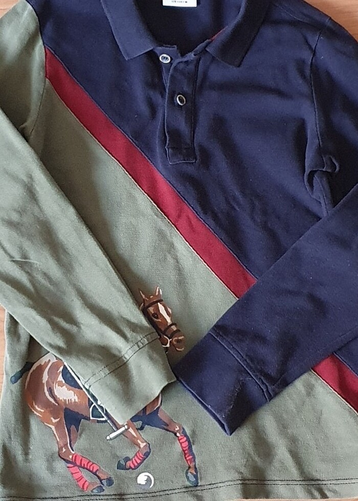 Orjinal USPA 8-9 YAŞ POLO YAKA SWEATSHİRT - Görsel 4