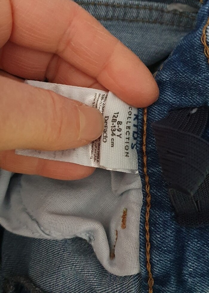 De Facto 8-9 yaş kot pantolon  - Görsel 4