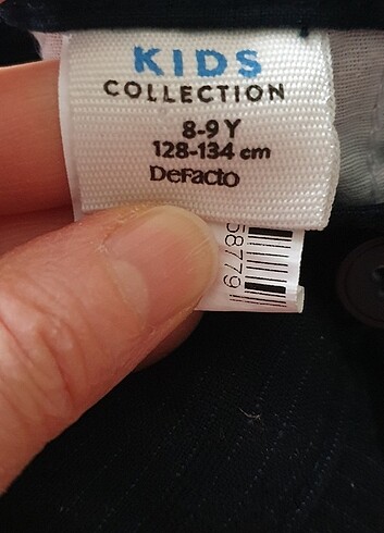 DeFacto 8-9 yaş erkek çocuk lacivert kumaş pantolon  - Görsel 4