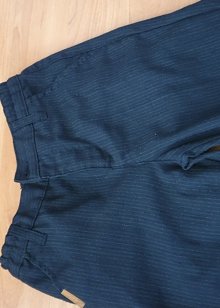 DeFacto 8-9 yaş erkek çocuk lacivert kumaş pantolon  - Görsel 3