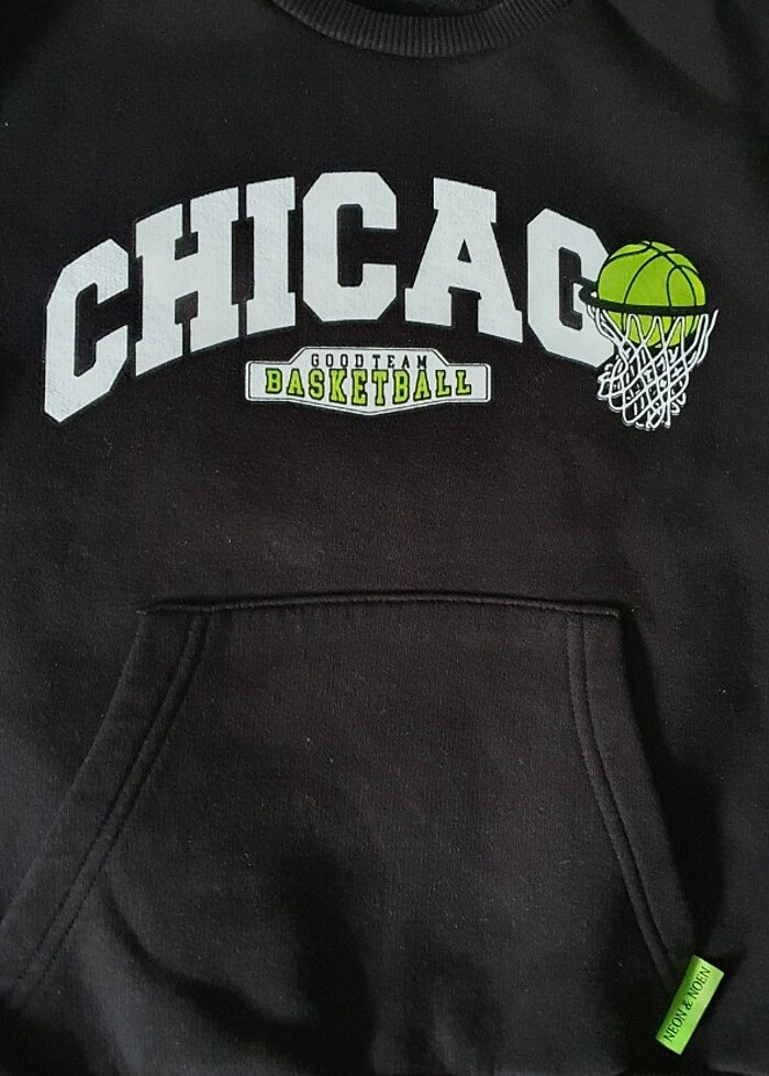 Kapüşonlu kışlık kalın sweatshirt  - Görsel 3