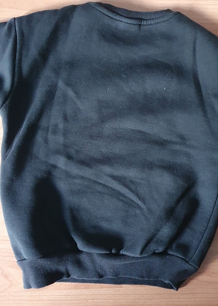 Kapüşonlu kışlık kalın sweatshirt  - Görsel 4