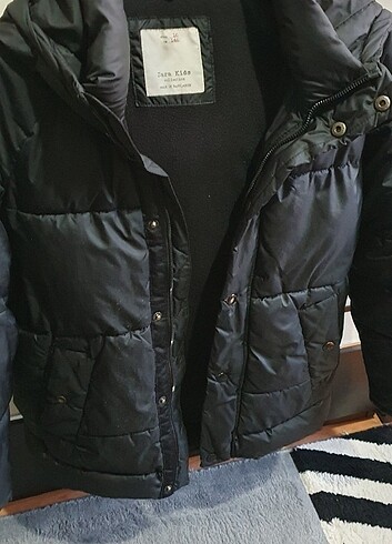 Zara 10 Yaş erkek çocuk şişme uzun  mont - Görsel 7