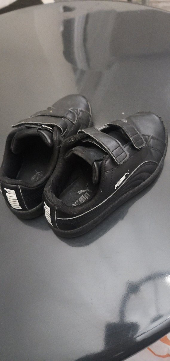 Puma Siyah Erkek Çocuk Cırt Cırtlı Spor Ayakkabı - Görsel 3