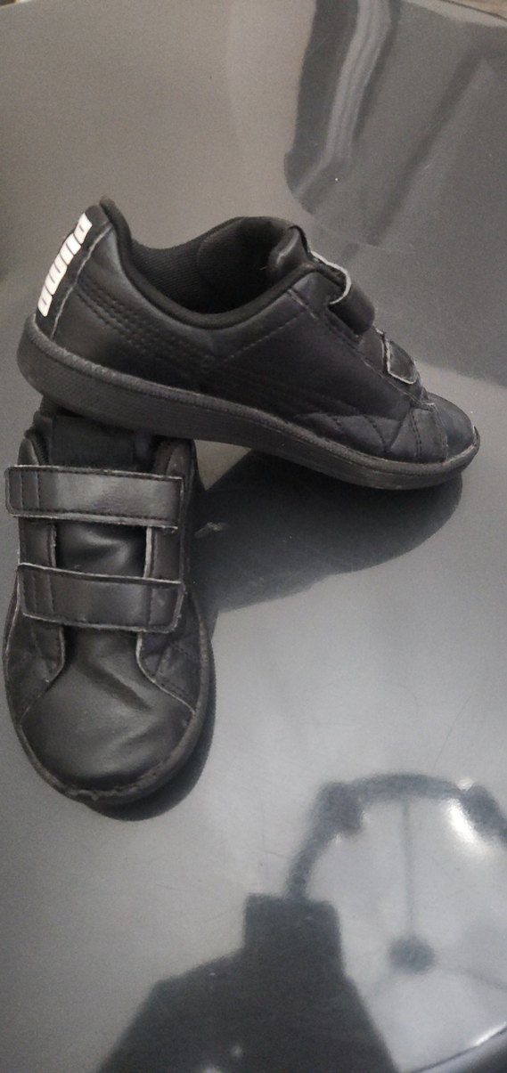 Puma Siyah Erkek Çocuk Cırt Cırtlı Spor Ayakkabı - Görsel 2