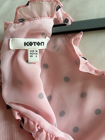 Koton Günlük şeker pembe elbise