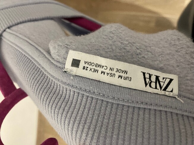 m Beden mor Renk Zara süveter