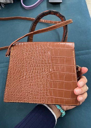 Jacquemus Kahverengi Deri Yılan Desenli Çanta - Görsel 2