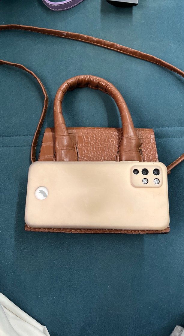 Jacquemus Kahverengi Deri Yılan Desenli Çanta - Görsel 4