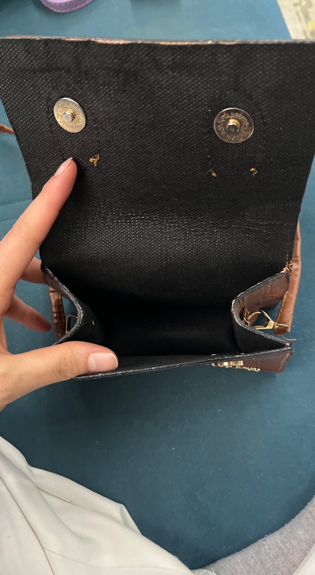 Jacquemus Kahverengi Deri Yılan Desenli Çanta - Görsel 3