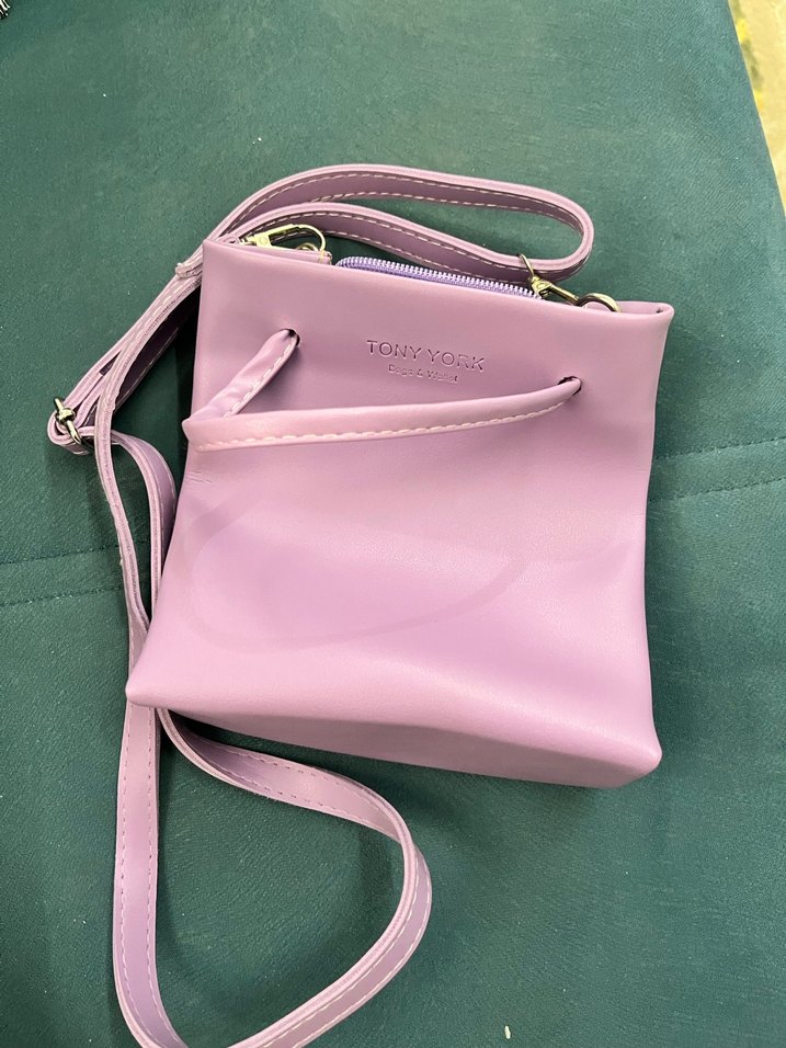 Pastel Mor Deri Kadın Çanta - Görsel 2