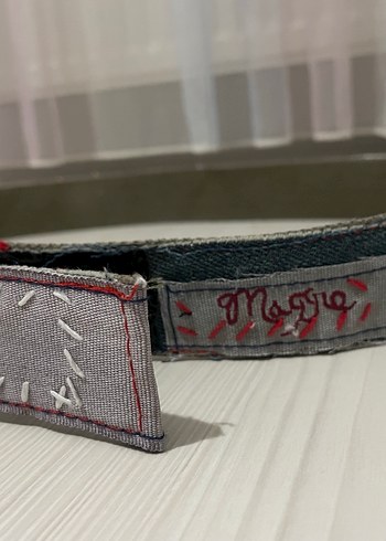 Patchwork tasarım Denim Kadın Kemer - Görsel 3