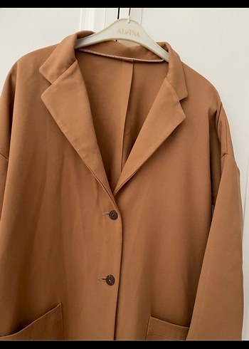 Pamuklu kalın blazer ceket - Görsel 2