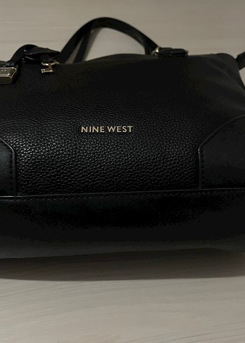 Siyah Deri Nine West Tokalı Kadın Çantası - Görsel 10