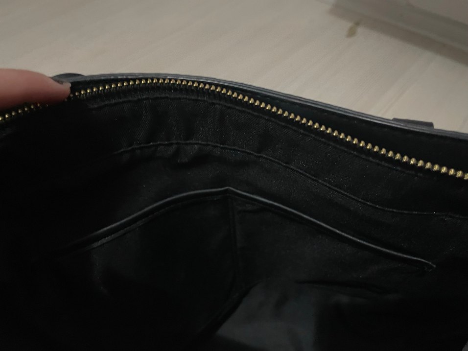 Siyah Deri Nine West Tokalı Kadın Çantası - Görsel 5