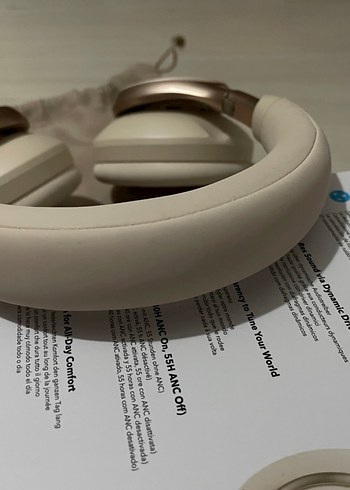 Anker Soundcore Space One Kablosuz Kulaklık Latte krem rengi - Görsel 5