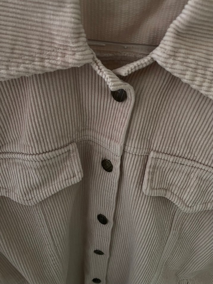 Kadın Kadife Ceket Düğmeli - Görsel 4