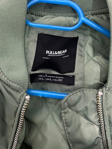 l Beden yeşil Renk Bomber ceket pullandbear