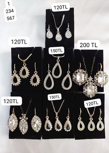 Beden Küpe-Kolye Bujiteri Set