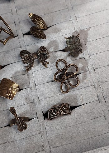 Vintage Bohem Tarz 9 Adet Yüzük - Görsel 4