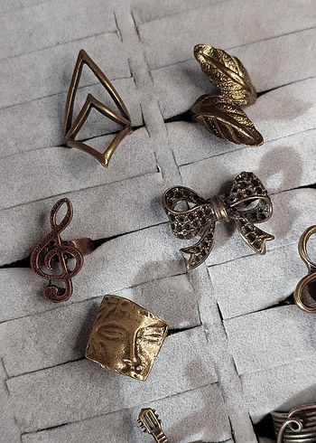 Vintage Bohem Tarz 9 Adet Yüzük - Görsel 3