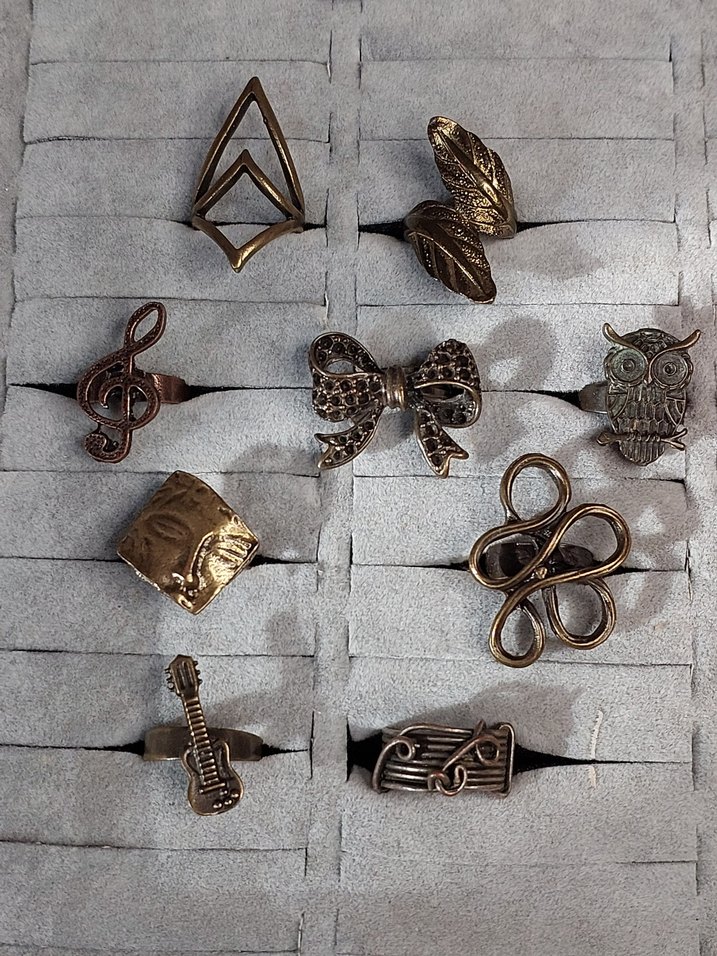 Vintage Bohem Tarz 9 Adet Yüzük - Görsel 2