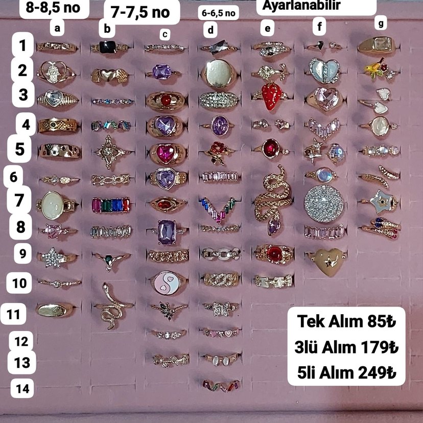 Yüzükler (Fiyat 2. görselde) - Görsel 2