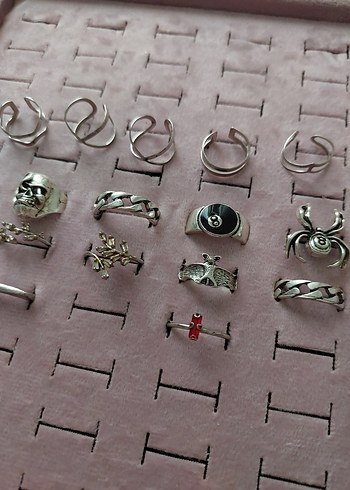 17 Adet Yüzük üzük Seti - Görsel 2