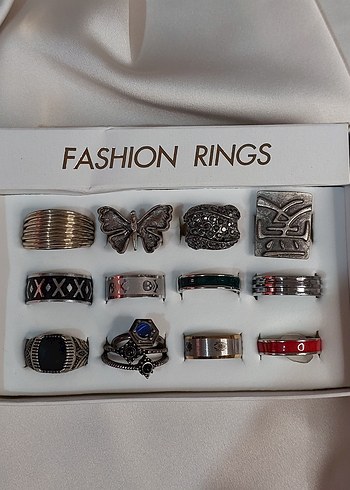 14 Adet Yüzük Seti - Görsel 2