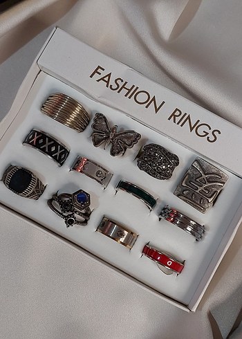 14 Adet Yüzük Seti - Görsel 3