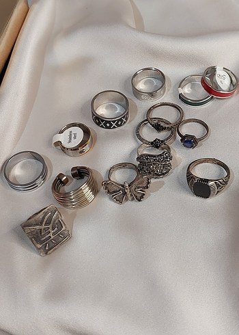 14 Adet Yüzük Seti - Görsel 4