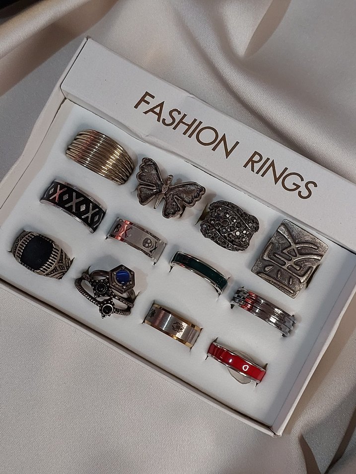 14 Adet Yüzük Seti - Görsel 3