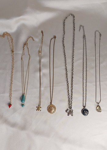 7 Adet Kolye Toplu Satış - Görsel 5