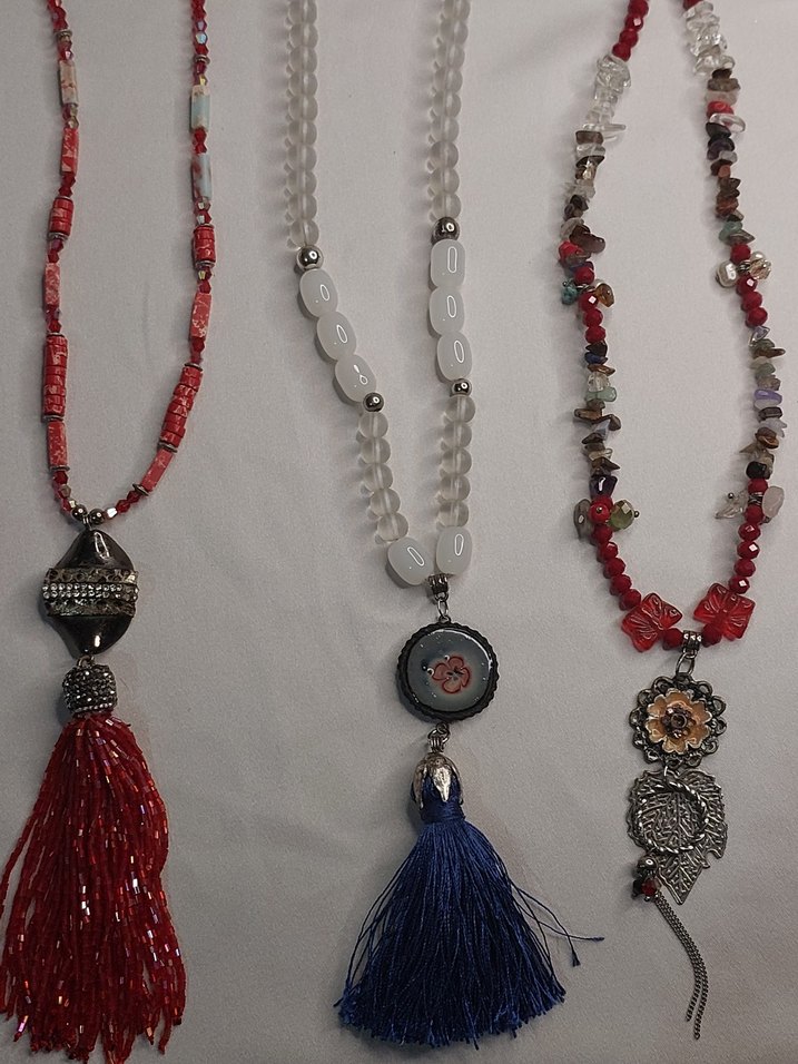 Üçlü Bohem Kolye Seti - Görsel 3